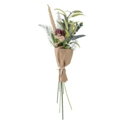 Crown bukett kunstig 30x80 cm røde blomster