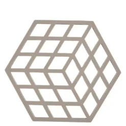 Cube bordskåner 16x14 cm taupe