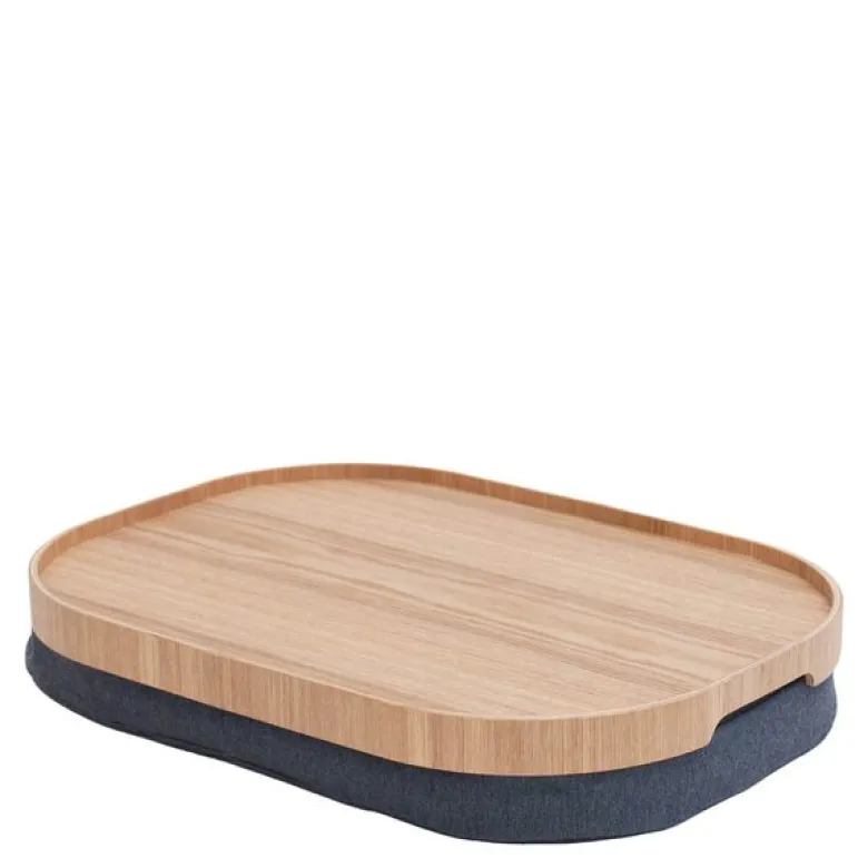 Curveline knebrett anti-slip 47x34 cm piltre/grå
