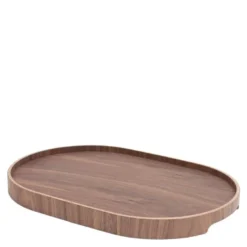 CurveLine serveringsbrett anti-slip 39x26 cm valnøtt