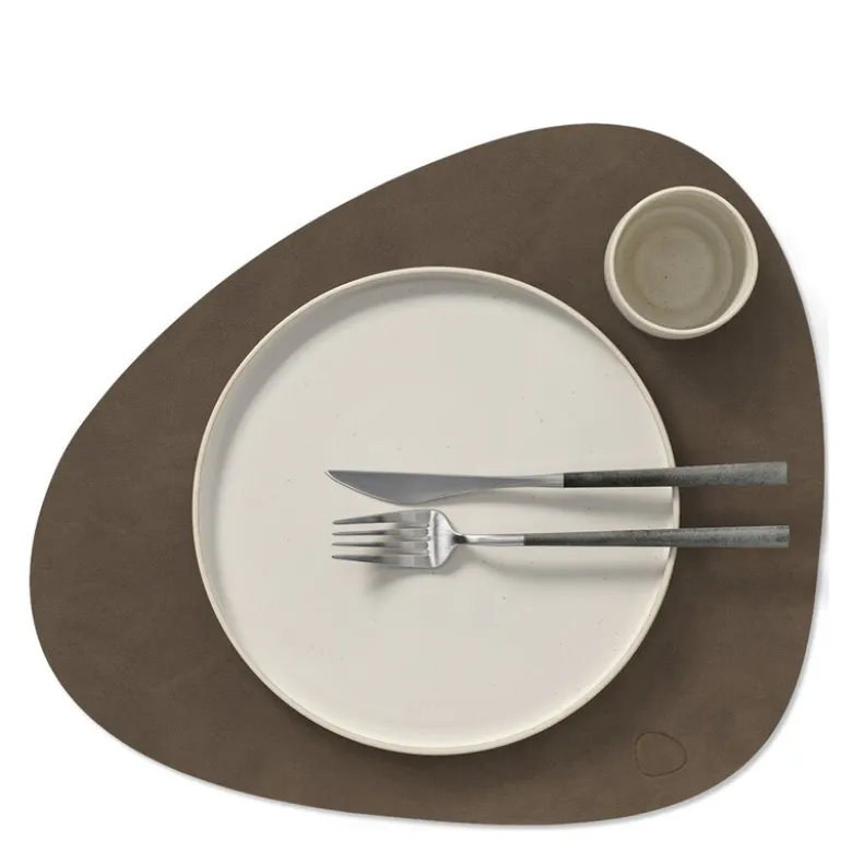 Curve Nupo spisebrikke L 37x44 cm caviar