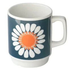 Daisy krus 30 cl hvit/blå/oransje