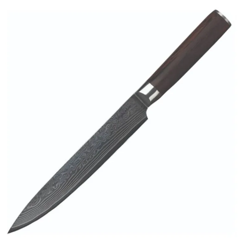 Damascus trancheringskniv 30 cm