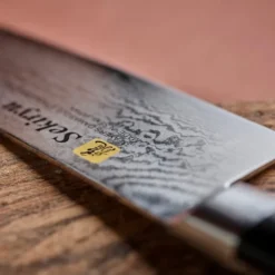 Damask filetkniv 27 cm svart