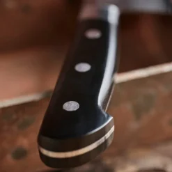 Damask santokukniv 18 cm svart
