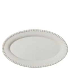 DARIA ovalt serveringsfat 35 cm cotton white