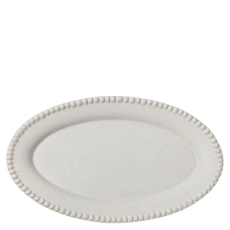 DARIA ovalt serveringsfat 35 cm cotton white