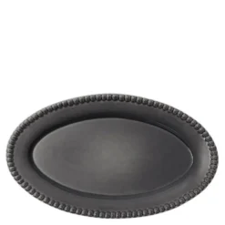 Daria ovalt serveringsfat 35 cm clean grey