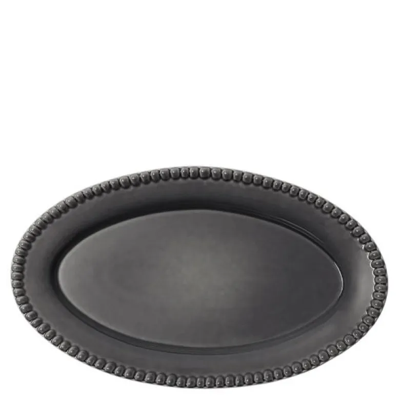 Daria ovalt serveringsfat 35 cm clean grey