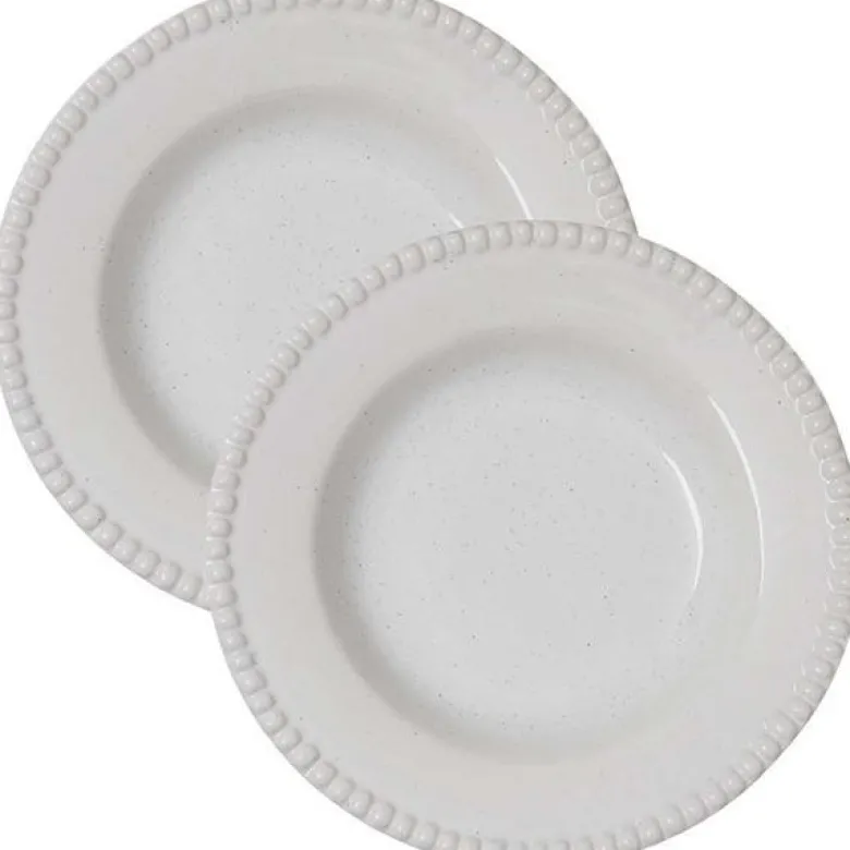 Daria suppetallerken 26 cm 2 stk cotton white