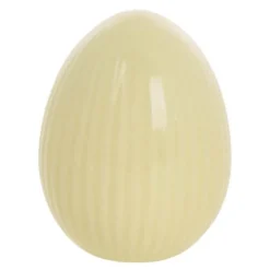 Delinne dekorasjon egg 7,7 cm gul