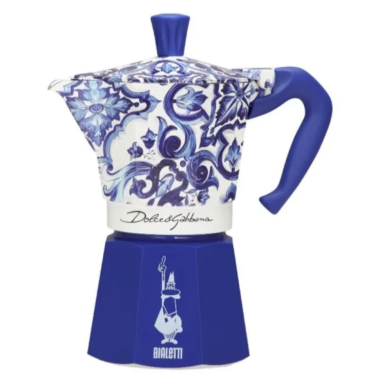D&G espressokoker 250 ml 6-kopper blå