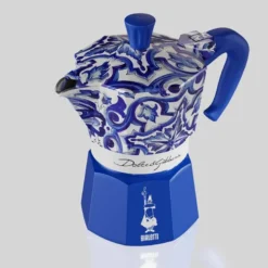 D&G moka express 130 ml 3-kopper blå