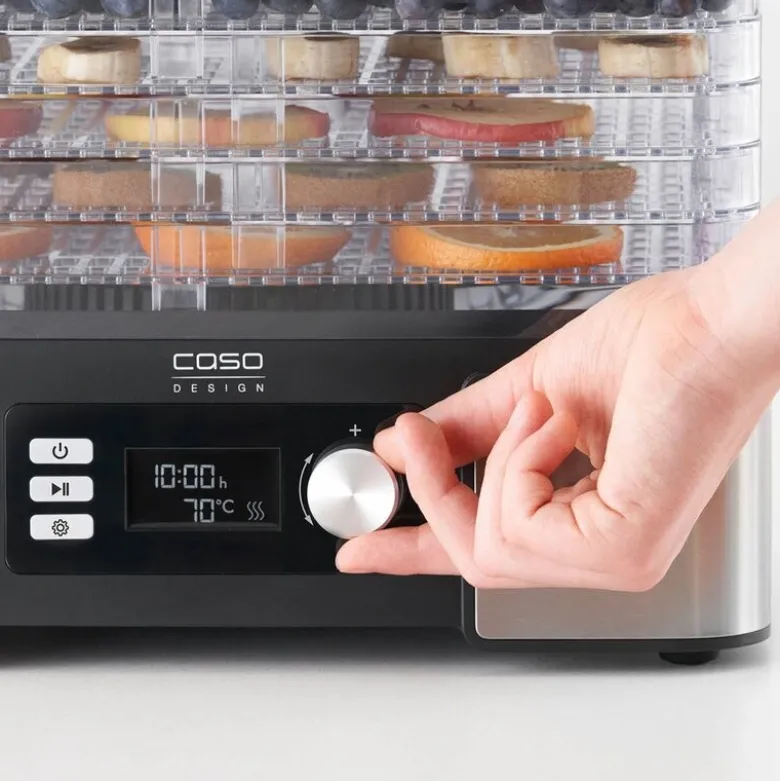 DH 450 dehydrator 5 hyller stål/svart