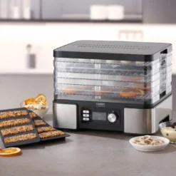 DH 450 dehydrator 5 hyller stål/svart