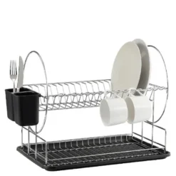 Disa oppvaskstativ med bestikkholder 47x34x32 cm