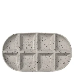 Ditte serveringsfat 36x20x3,5 cm grå/svart