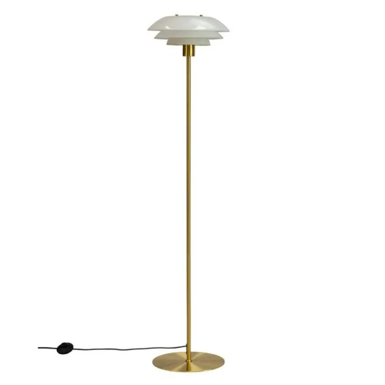 DL31 gulvlampe 133 cm opal/messing