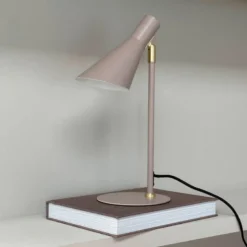 DL12 mini bordlampe 39,5 cm beige/messing