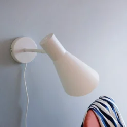 DL12 vegglampe 20 cm hvit