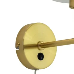 DL20 vegglampe 20 cm opal/messing