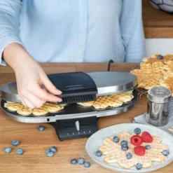 Dobbelt vaffeljern hjerteformede vafler