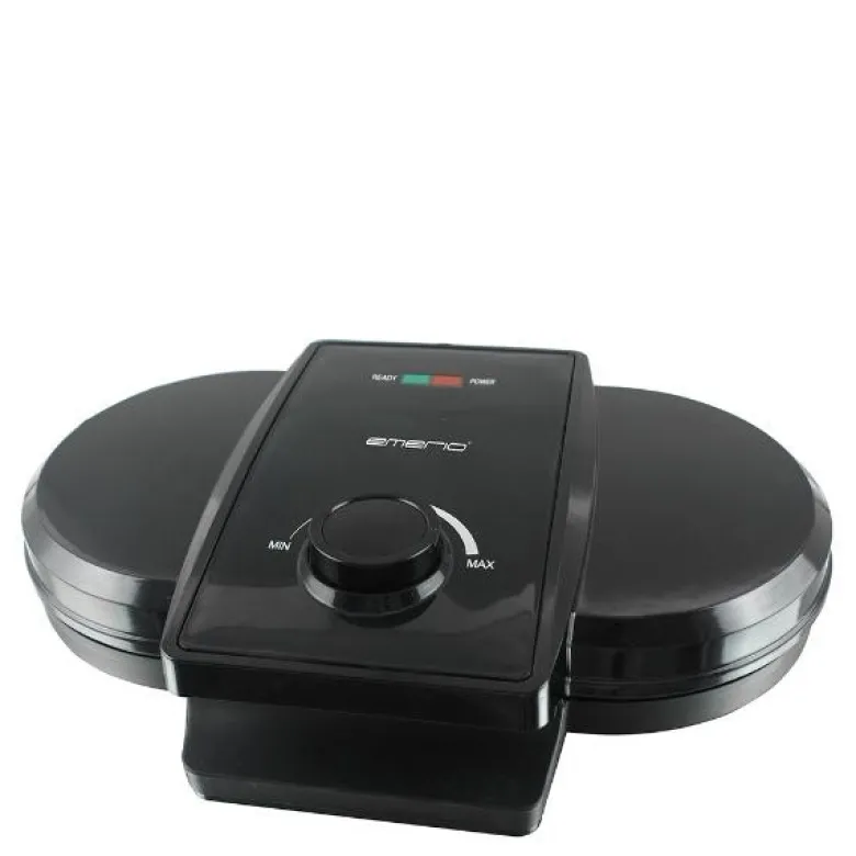 Dobbelt vaffeljern WM-107165 svart