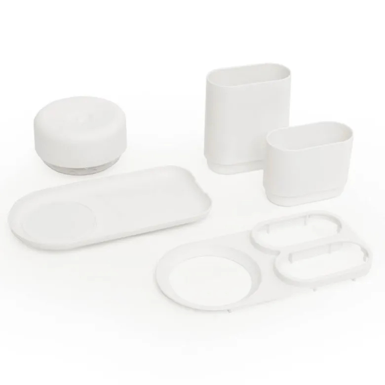 Do-Dish såpedispenser/oppvaskstativ 21,5x11x13 cm hvit