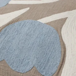 Dora putetrekk 50x50 cm Taupe Warm Grey/Light Blue