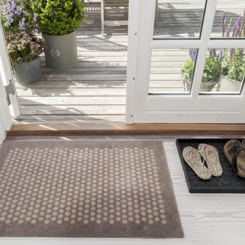 Dot gulvmatte 90x60 cm beige