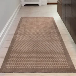 Dot gulvmatte 200x90 cm beige