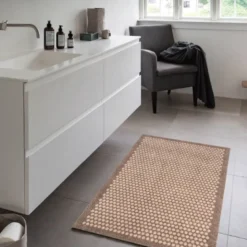 Dot gulvmatte 130x90 cm beige