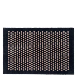 Dot gulvmatte 90x60 cm svart/sand