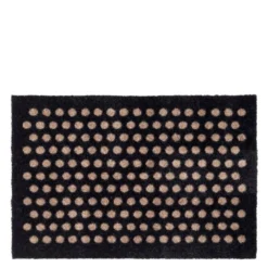 Dot gulvmatte 40x60 cm svart/sand