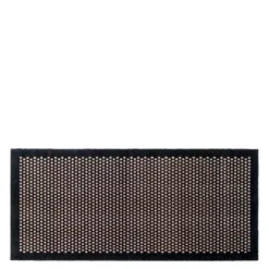Dot gulvmatte 200x90 cm svart/sand