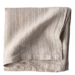 Duk lin 145x145 cm hazelnut stripe