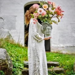 Dust bukett kunstige blomster 109 cm rosa