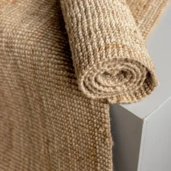 Earth jute gulvteppe 200x290 cm natur