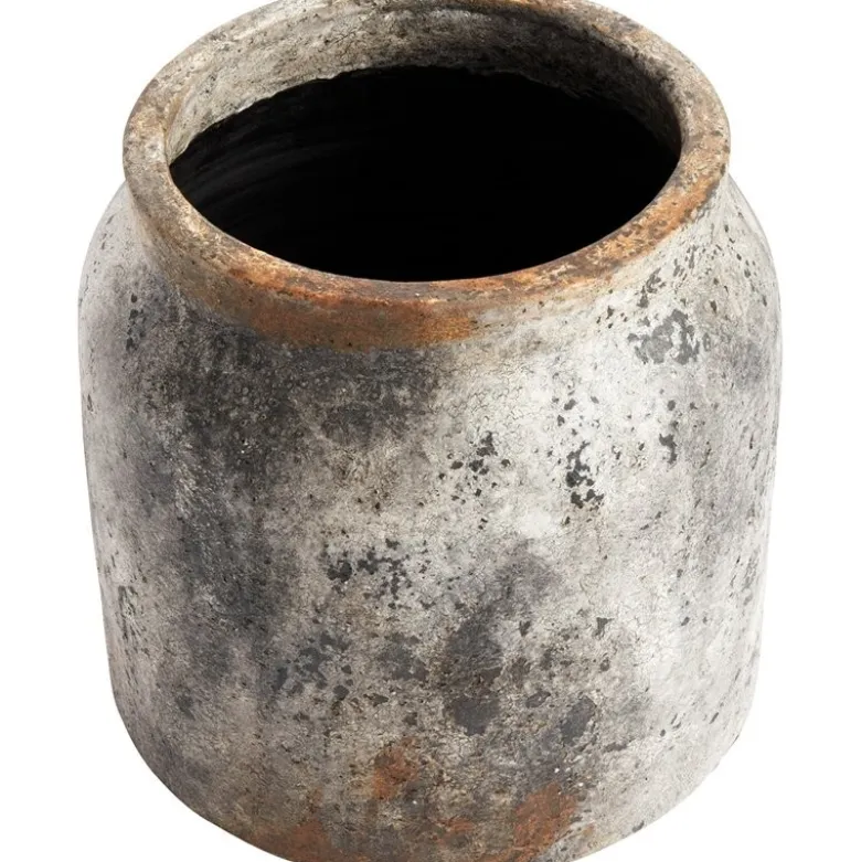 Echo blomsterpotte 28 cm rustgrå