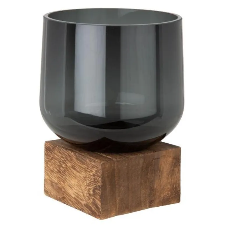 Eddie vase 10x13,5 cm svart