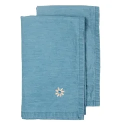 Eden denim serviett 45x45 cm 2 stk blå