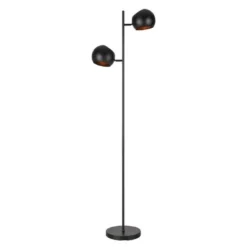 Edgar gulvlampe 145 cm svart
