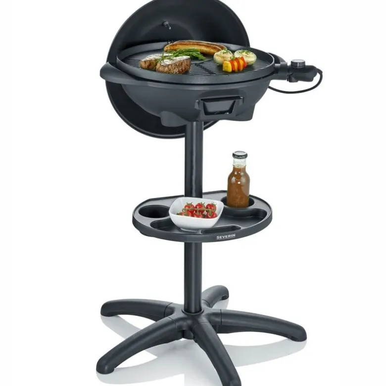Elektrisk grillkulestativ med lokk PG8541 2000W svart