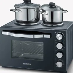 Elektrisk ovn med 2 plater TO2074 30L 2500W svart
