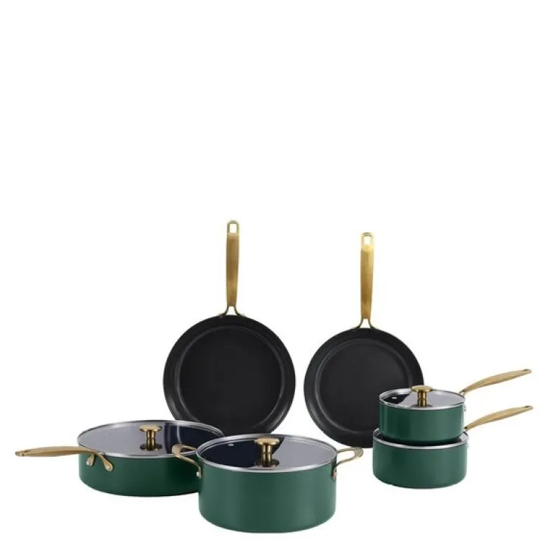 Element gryte- og pannesett 10 deler holly green