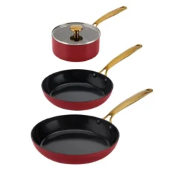 Element gryte- og pannesett 4 deler bordeaux
