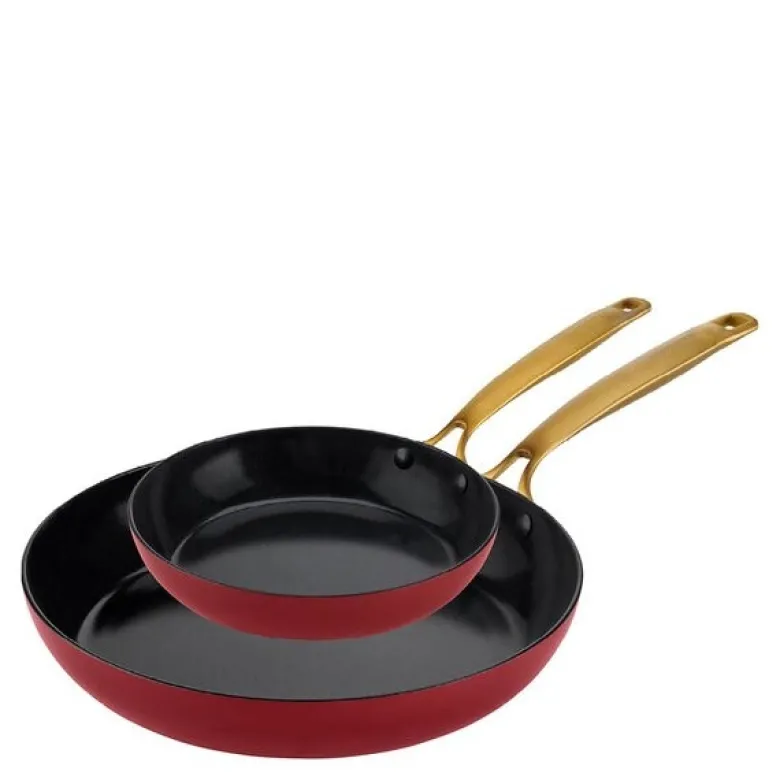 Element stekepannesett 2 deler 20 + 28 cm bordeaux