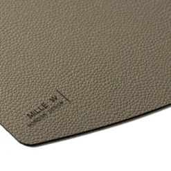 Ellips bordbrikke 45x35 cm grå