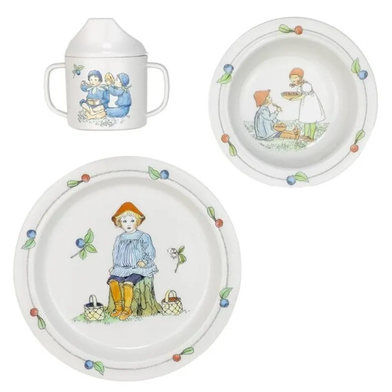 Elsa Beskow barneservise 3 deler Putte