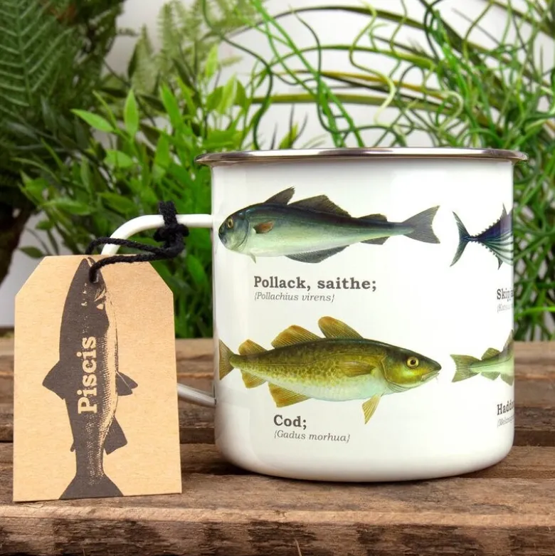 Emaljekopp 50 cl fisk
